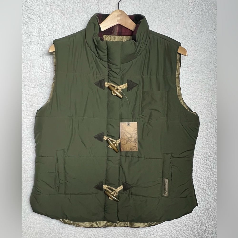 Legendary Whitetails Women’s XL Green Puffer Vest 6983‎ NWT